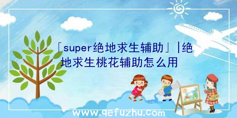 「super绝地求生辅助」|绝地求生桃花辅助怎么用